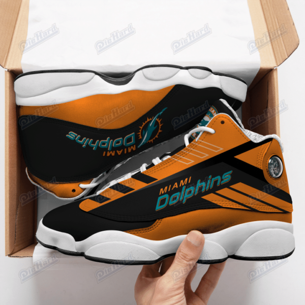 Orange Miami Dolphins Air Jordan 13 Shoes Size 12 for cheap