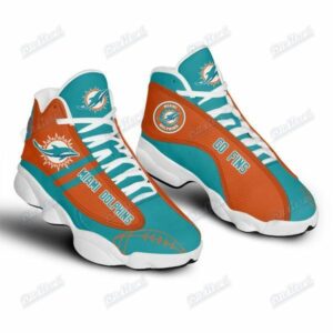 NFL Vintage Miami Dolphins 3D Air Jordan 13 Shoes new design