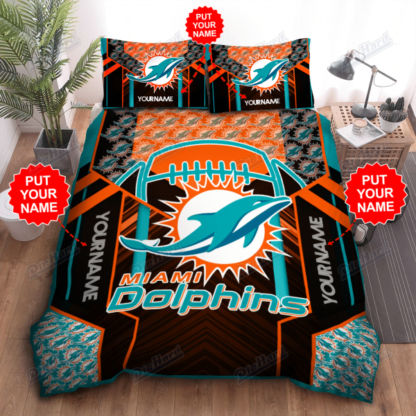 Personalized Miami Dolphins Custom Bedding Set Dttbs1501140