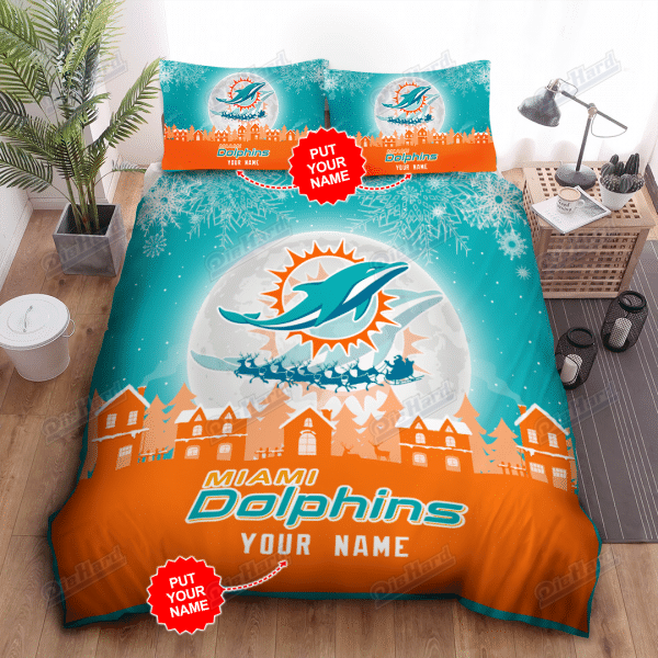 Custom Personalized Miami Dolphins 2 Bedding Set Dttbs1501139