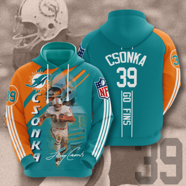 Miami Dolphins hoodie mens custom CSONKA 39 gift for fan