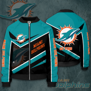 Miami Dolphins Bomber Jacket For Big Fans