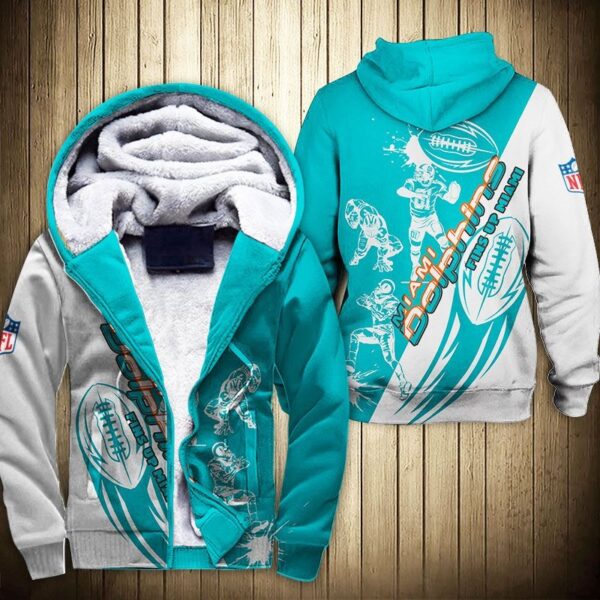 Miami Dolphins Fleece hoodie Limited Edition Gift