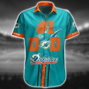 NFL Custom Miami Dolphins Hawaiian Shirt no1 for all