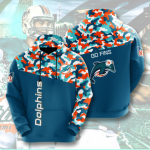 NFL Men's Miami Dolphins camo Hoodie for sale