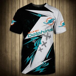 Miami Dolphins T-Shirt vintage Thunder Graphics for men