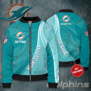Miami Dolphins custom name Bomber Jacket For Awesome Fans