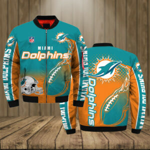 Miami Dolphins Bomber Jacket warm premiun 3d