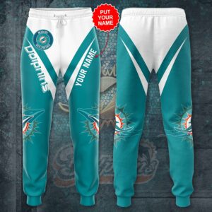 Custom name Miami Dolphins Football Sweatpants 3D For Fans