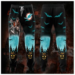 Miami Dolphins Sweatpants Halloween Horror Night gift for fan