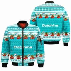 NFL Miami Dolphins Bomber Jacket Christmas Limited Edition Unisex