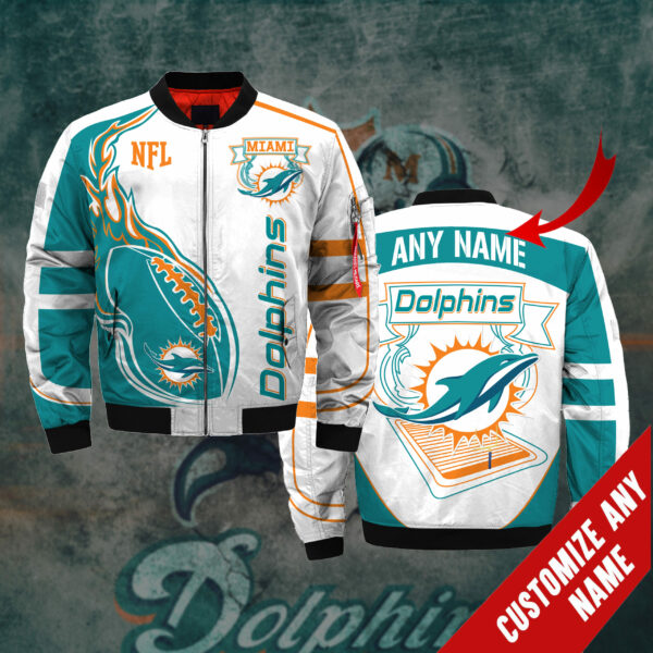 NFL Miami Dolphins Bomber Jacket Customize Your Name