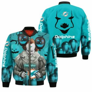 NFL Miami Dolphins Bomber Jacket Halloween for cheap