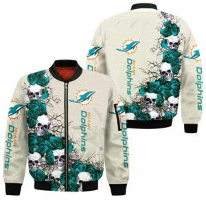 White Miami Dolphins color rush jacket