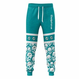 NFL Miami Dolphins Joggers Skull Pattern All Over Print