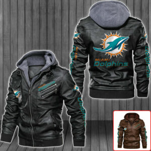 Custom Miami Dolphins men’s Leather starter jackets 2023