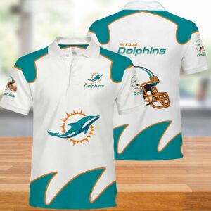 NFL Miami Dolphins Polo Shirt Limited Edition