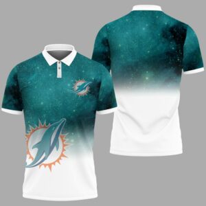 NFL Miami Dolphins Polo Shirt galaxy graphics new trending 2023