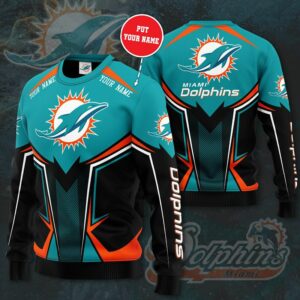 Custom Vintage Miami Dolphins 3D Sweatshirt gift for men