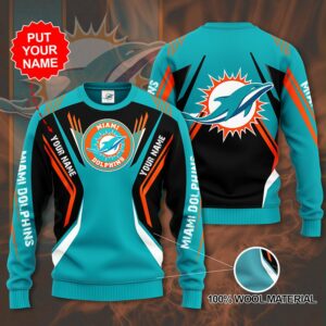 NFL Miami Dolphins Sweatshirt 3D Custom