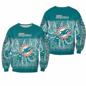 NFL Blue Vintage Miami Dolphins Sweatshirt hot trending