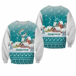 NFL all Miami Dolphins Sweatshirt Christmas Pattern Limited Edition Unisex