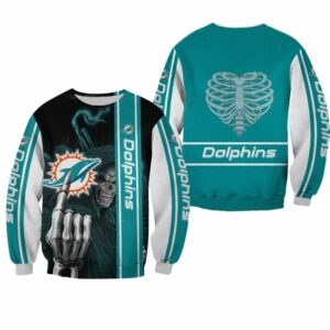 NFL Miami Dolphins Sweatshirt Halloween new style