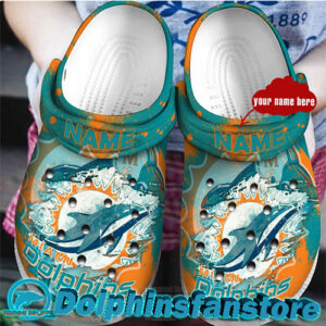 Miami Dolphins Custom Crocs new design for sale