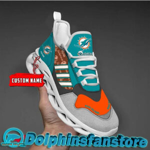 Custom Miami Dolphins Shoes Max Soul Classic