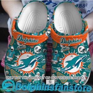 NFL Miami Dolphins Crocs style gift for fan