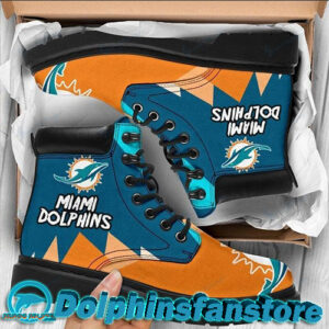 Miami Dolphins Tim Boots Logo Graphic in Blue