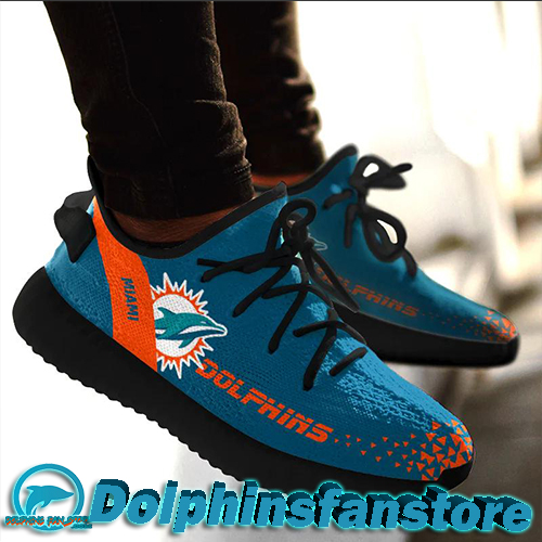 Miami Dolphins yeezys 3D trending 2022 in blue