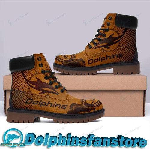 NFL Vintage Miami Dolphins Shoes Boot Soles Brown for sale