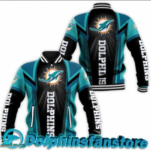Miami Dolphins 3D baseball jacket new design