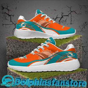 Miami Dolphins tennis Shoes Sneaker Soles White for all
