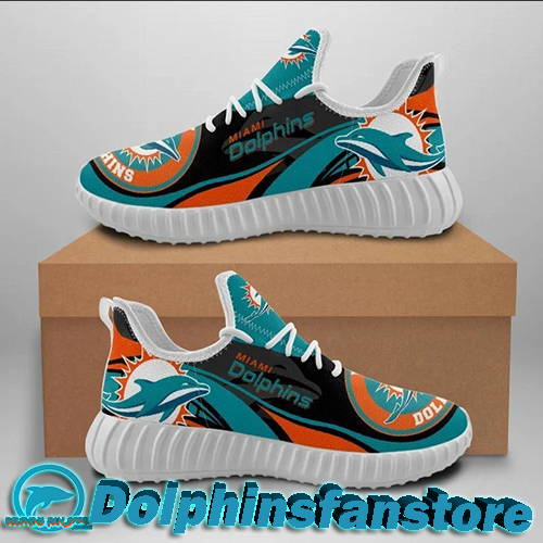 NFL Miami Dolphins nike gym Shoes Sneakers Reze White Soles
