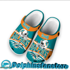 NFL Custom Miami Dolphins 3D Crocs Shoes all size on cheap